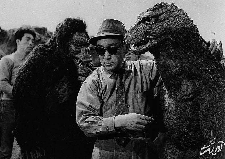 عکس‌هایی از پشت صحنۀ اولین فیلم «گودزیلا»؛ هفتاد سال قبل